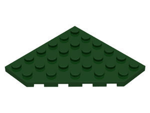 LEGO® los onderdeel Wig Plaat in kleur Donkergroen 6106
