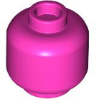 LEGO® los onderdeel Hoofd in kleur Donker Roze 3626b