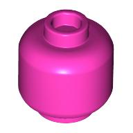 Plaatje in Gallery viewer laden, LEGO® los onderdeel Hoofd in kleur Donker Roze 3626b