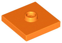 LEGO® los onderdeel Plaat Aangepast in kleur Oranje 87580