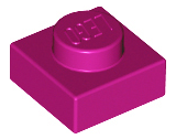 LEGO® los onderdeel Plaat Algemeen in kleur Magenta 3024