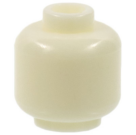 LEGO® los onderdeel Hoofd in kleur Gloed In Donker Wit 3626c