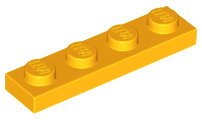 LEGO® los onderdeel Plaat Algemeen Helder Licht Oranje 3710