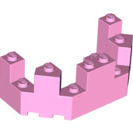 LEGO® los onderdeel Dak in kleur Fel Roze 6066