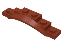 Plaatje in Gallery viewer laden, LEGO® los onderdeel Spatbord in kleur Roodachtig Bruin 62361