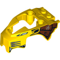 LEGO® los onderdeel Fiets & Motor in kleur Geel 11110pb03