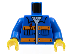 LEGO® los onderdeel Lijf met Motief Blauw 973pb0551c01