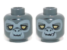 Plaatje in Gallery viewer laden, LEGO® onderdeel Hoofd Donker Blauwachtig Grijs 3626cpb0971
