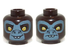 Plaatje in Gallery viewer laden, LEGO® los onderdeel Hoofd in kleur Donker Bruin 3626cpb0972