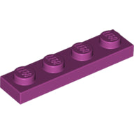 LEGO® los onderdeel Plaat Algemeen in kleur Magenta 3710