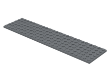 Plaatje in Gallery viewer laden, LEGO® onderdeel Plaat Algemeen Donker Blauwachtig Grijs 3026