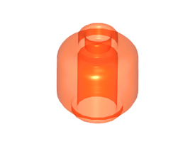 LEGO® los onderdeel Hoofd Doorzichtig Neon Oranje 3626c