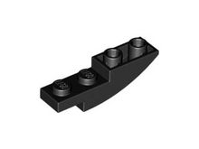 Plaatje in Gallery viewer laden, LEGO® los onderdeel Dakpan Gebogen in kleur Zwart 13547
