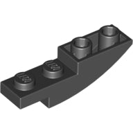 Plaatje in Gallery viewer laden, LEGO® los onderdeel Dakpan Gebogen in kleur Zwart 13547
