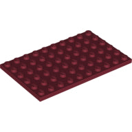 Plaatje in Gallery viewer laden, LEGO® los onderdeel Plaat Algemeen in kleur Donkerrood 3033