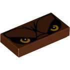 LEGO® Tegel met Motief Roodachtig Bruin 3069bpb0294