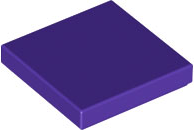 Plaatje in Gallery viewer laden, LEGO® los onderdeel Tegel Algemeen Donkerpaars 3068b