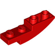 LEGO® los onderdeel Dakpan Gebogen in kleur Rood 13547