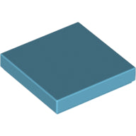 Plaatje in Gallery viewer laden, LEGO® los onderdeel Tegel Algemeen Medium Azuurblauw 3068b