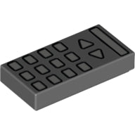 LEGO® Tegel met Motief Donker Blauwachtig Grijs 3069bpb311