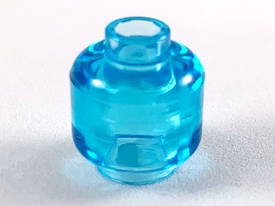 LEGO® los onderdeel Hoofd Doorzichtig Lichtblauw 3626c