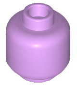 LEGO® los onderdeel Hoofd in kleur Medium Lavendel 3626c