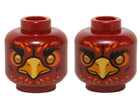 LEGO® los onderdeel Hoofd in kleur Donkerrood 3626cpb1144