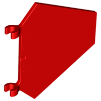 LEGO® los onderdeel Vlag in kleur Rood x1435