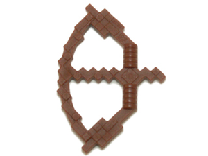 LEGO® los onderdeel Wapen in kleur Roodachtig Bruin 18792