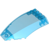 LEGO® los onderdeel Voorruit Doorzichtig Donkerblauw 45705