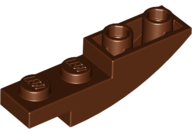 LEGO® los onderdeel Dakpan Gebogen Roodachtig Bruin 13547