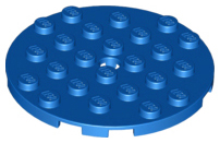 LEGO® los onderdeel Plaat Rond in kleur Blauw 11213