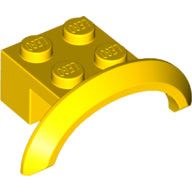 LEGO® los onderdeel Spatbord in kleur Geel 98282