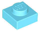 Plaatje in Gallery viewer laden, LEGO® los onderdeel Plaat Algemeen Medium Azuurblauw 3024