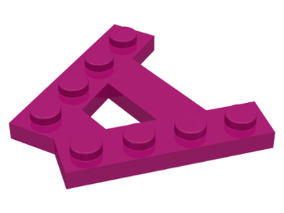 LEGO® los onderdeel Wig Plaat in kleur Magenta 15706
