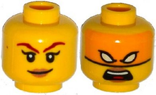 Plaatje in Gallery viewer laden, LEGO® los onderdeel Hoofd in kleur Geel 3626cpb1326