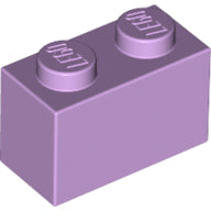Plaatje in Gallery viewer laden, LEGO® los onderdeel Steen in kleur Lavendel 3004