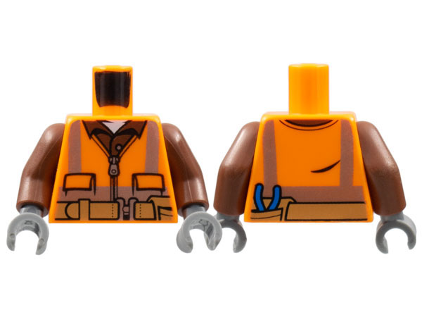 LEGO® los onderdeel Lijf met Motief Oranje 973pb1905c01