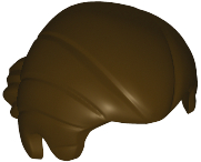 LEGO® los onderdeel Haar in kleur Donker Bruin 17630