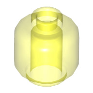 LEGO® los onderdeel Hoofd Doorzichtig Neon Groen 3626c