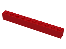 Plaatje in Gallery viewer laden, LEGO® los onderdeel Steen in kleur Rood 6111