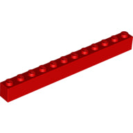 Plaatje in Gallery viewer laden, LEGO® los onderdeel Steen in kleur Rood 6112
