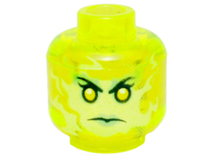 LEGO® los onderdeel Hoofd Doorzichtig Neon Groen 3626cpb1391