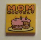 LEGO® Tegel met Motief Helder Licht Oranje 3068bpb0919