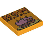 LEGO® Tegel met Motief Helder Licht Oranje 3068bpb0919