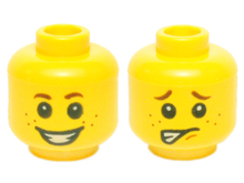 Plaatje in Gallery viewer laden, LEGO® los onderdeel Hoofd in kleur Geel 3626cpb1349