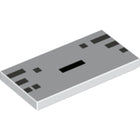 LEGO® los onderdeel Tegel met Motief in kleur Wit 87079pb227