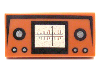 LEGO® onderdeel Tegel met Motief Donker Oranje 3069bpb0399