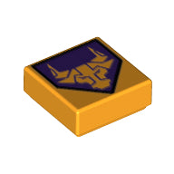 LEGO® Tegel met Motief Helder Licht Oranje 3070bpb108