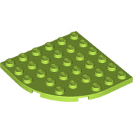 LEGO® los onderdeel Plaat Rond in kleur Limoen 6003
